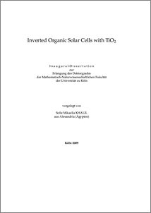 Thesis organic solar cell