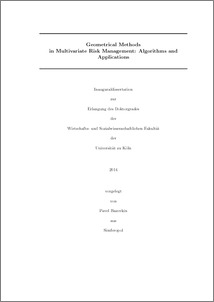 Multivariate analysis thesis